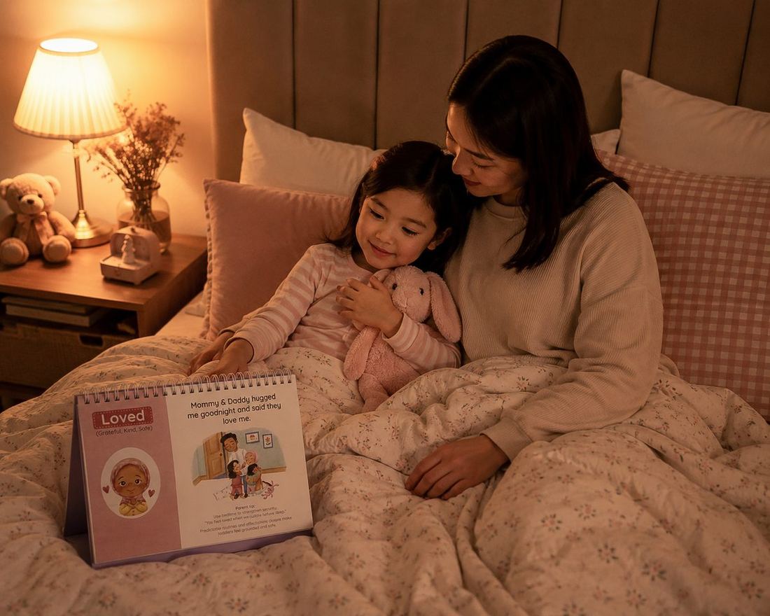 Bedtime reading with kit